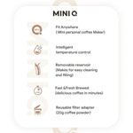 ماكينة قهوة محمولة iCafilas Mini Q مدمجة لصنع الأمريكانو