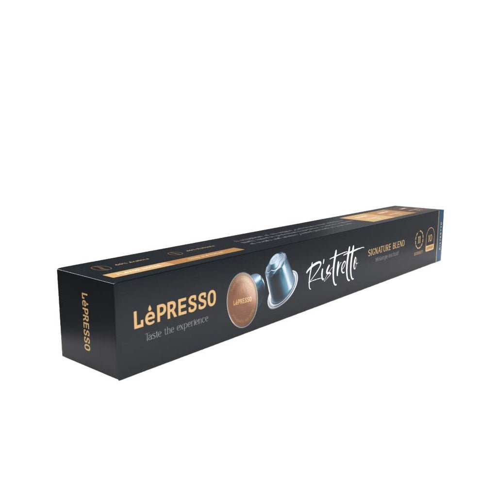 علبة كبسولات ألمنيوم Lepresso ريستريتو 10 كبسولات