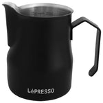 إبريق خفق الحليب 350 مل من Lepresso باللون الأسود