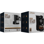 ماكينة LePresso Duo Brew لتحضير القهوة والشاي بإبريق زجاجي أسود