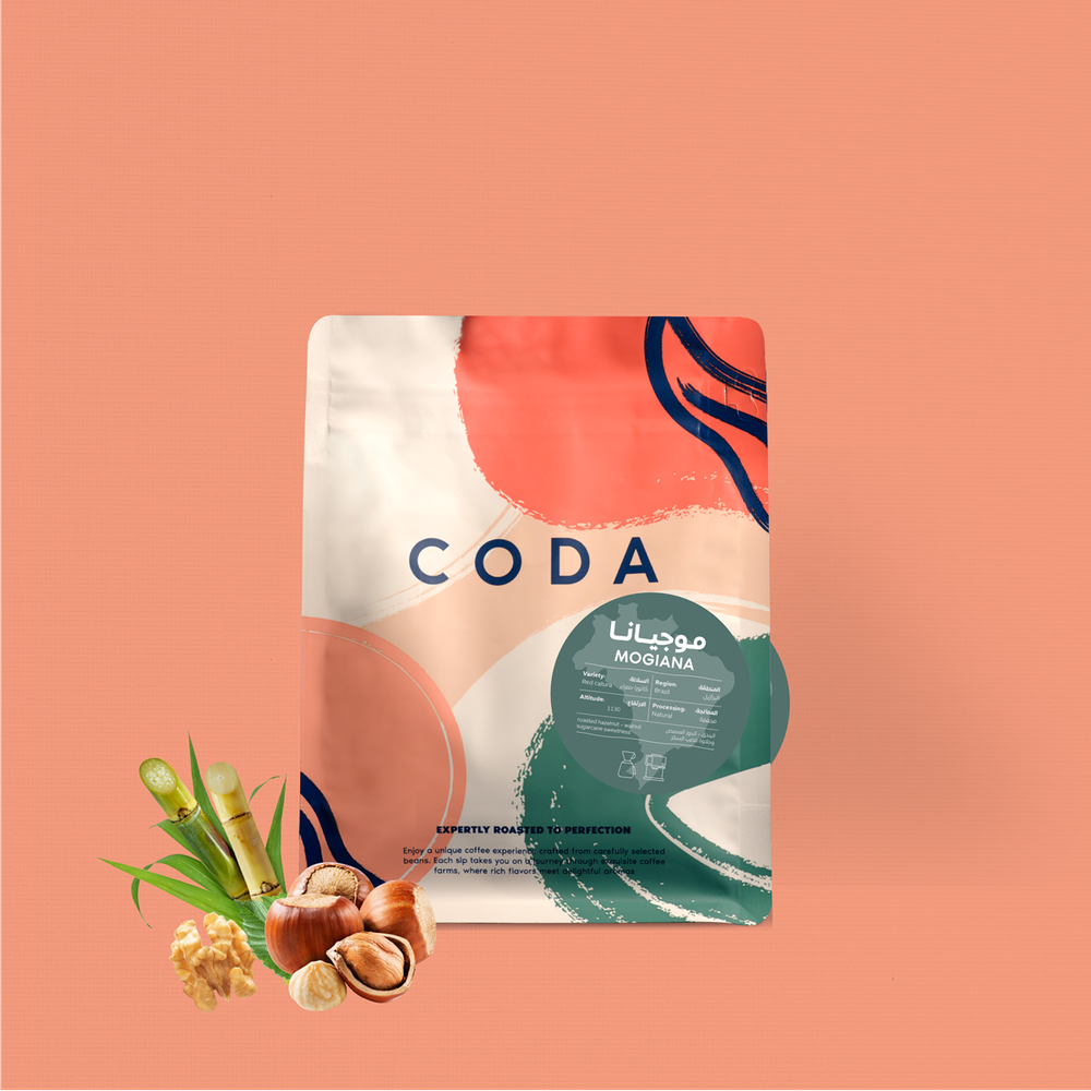كيس قهوة كودا موجيانا البرازيل 250 غرام حبوب كاملة
