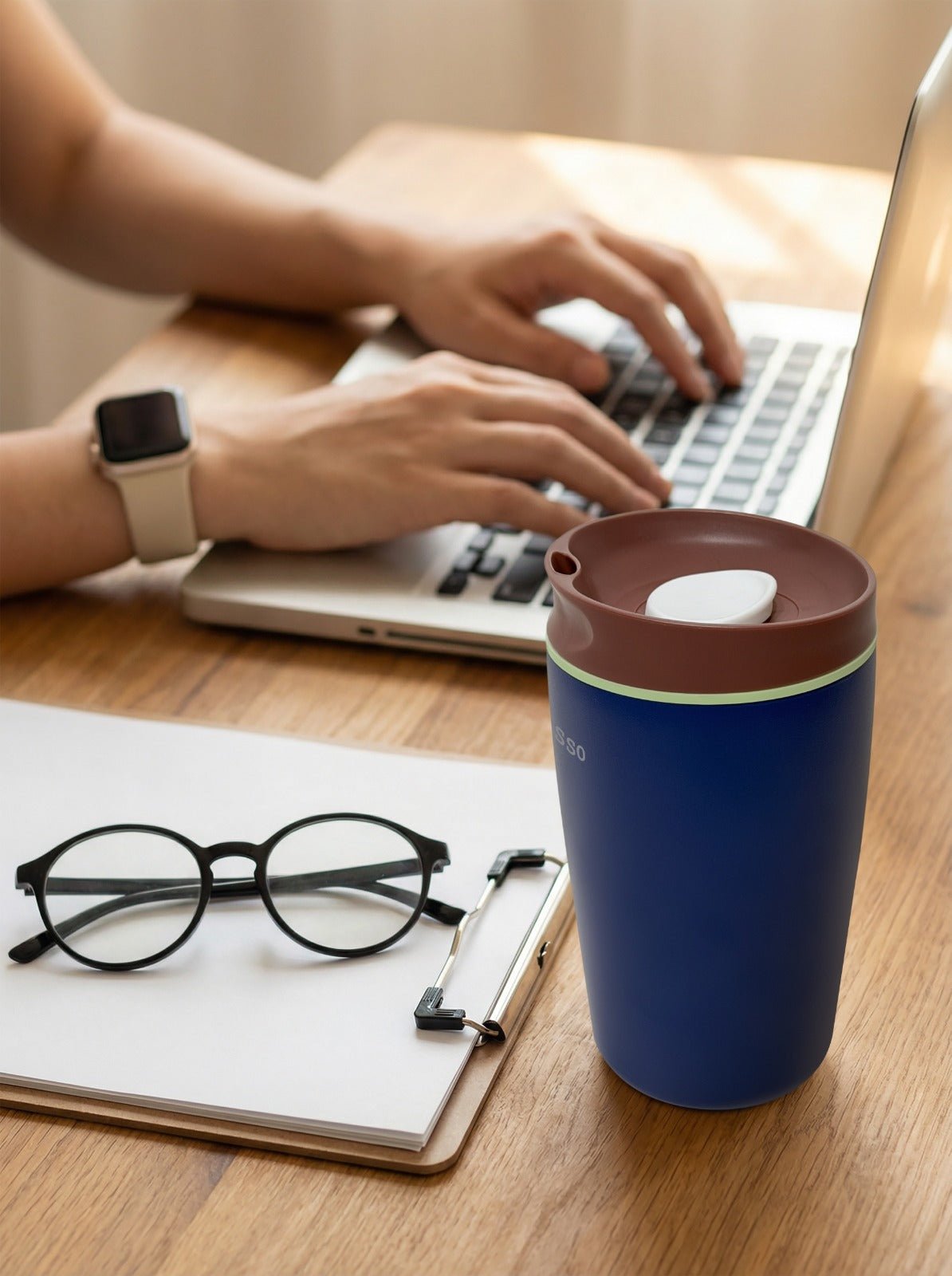 كوب LePresso QuirkSip المعزول 360 مل عزل مزدوج الجدار