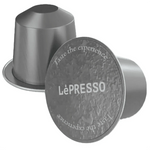 علبة كبسولات قهوة منزوعة الكافيين Colombia Gold من Lepresso مع 10 كبسولات ألمنيوم