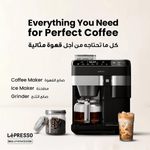 ماكينة LePresso أمريكانو برو أوتوماتيكية لقهوة ساخنة ومثلجة باللون الأسود
