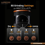 مطحنة بن كهربائية محمولة من Lepresso ببطارية قابلة للشحن ومنفذ Type-C