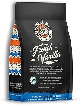 كيس قهوة Bones Coffee بنكهة الفانيليا الفرنسية 340 جم