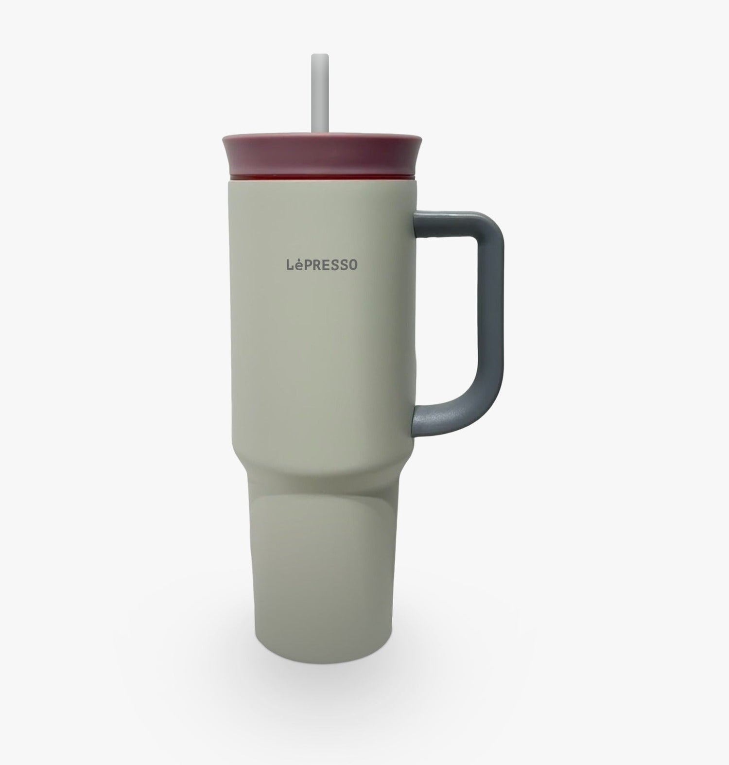 كوب LePresso معزول 1200 مل بجدار مزدوج مع مقبض وشفاط
