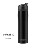 فرنش برس محمول أسود من الستانلس ستيل بسعة 350 مل من Lepresso