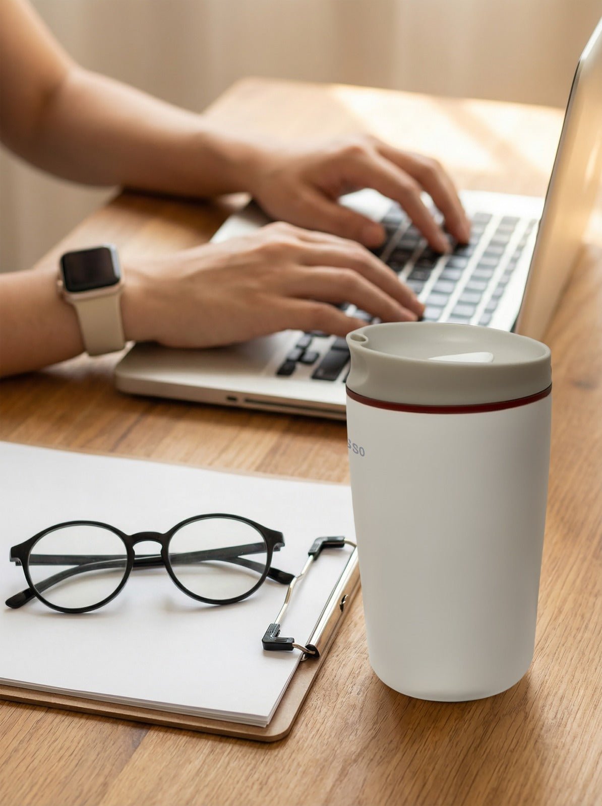 كوب LePresso QuirkSip المعزول 360 مل عزل مزدوج الجدار