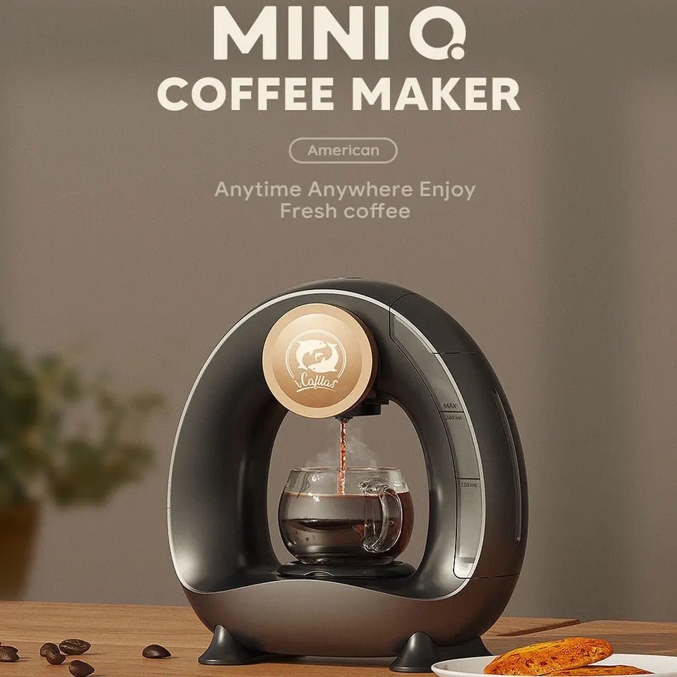 ماكينة قهوة محمولة iCafilas Mini Q مدمجة لصنع الأمريكانو