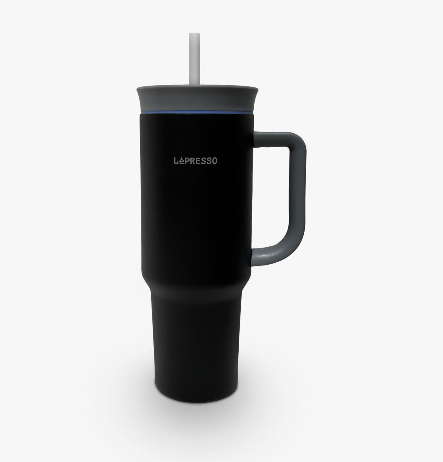 كوب LePresso معزول 1200 مل بجدار مزدوج مع مقبض وشفاط