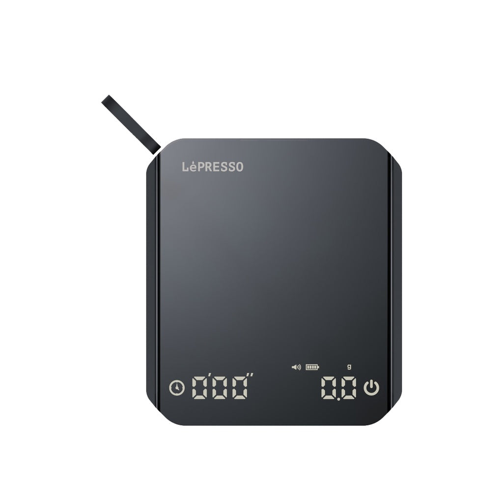 Lepresso Mini Digital Coffee Scale with Timer - Black {LPMDCSTBK}