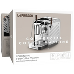ماكينة إسبريسو LePresso Corazzato فضية بمضخة إيطالية دوّارة 9 بار