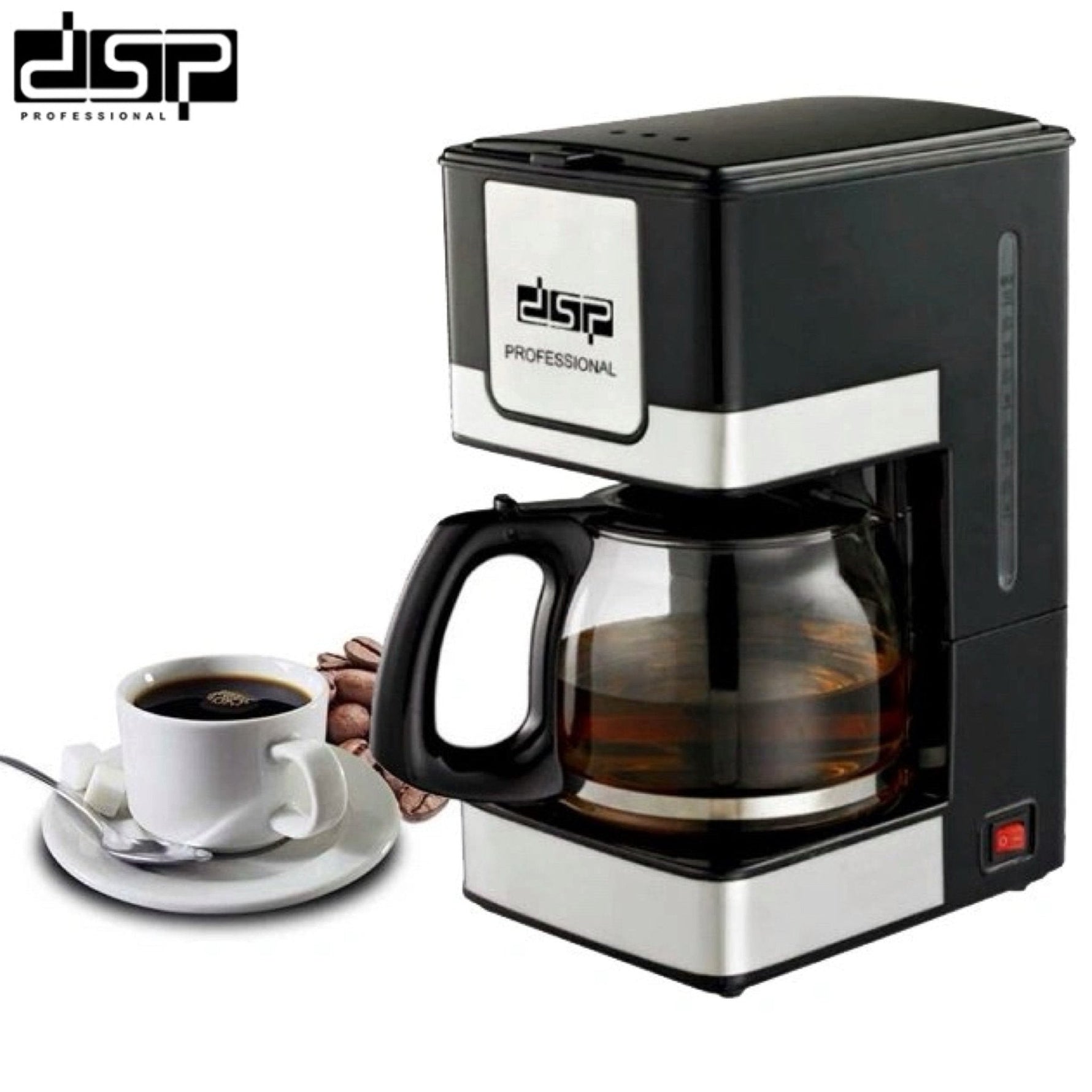 ماكينة صنع القهوة المفلترة DSP 800 واط بدورق زجاجي