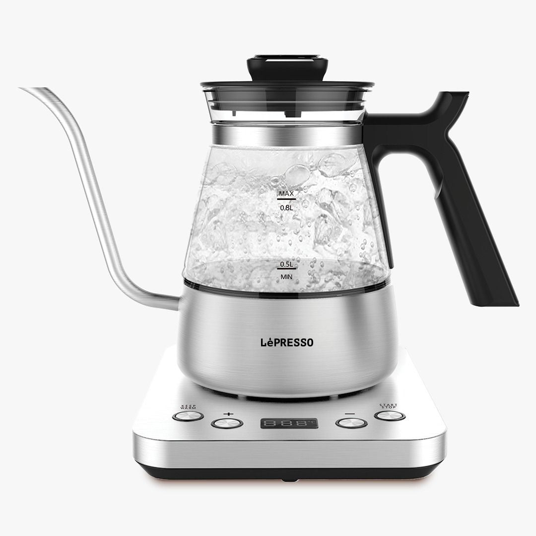 غلاية LePresso BrewWave Gooseneck الكهربائية بفوهة رفيعة وشاشة رقمية