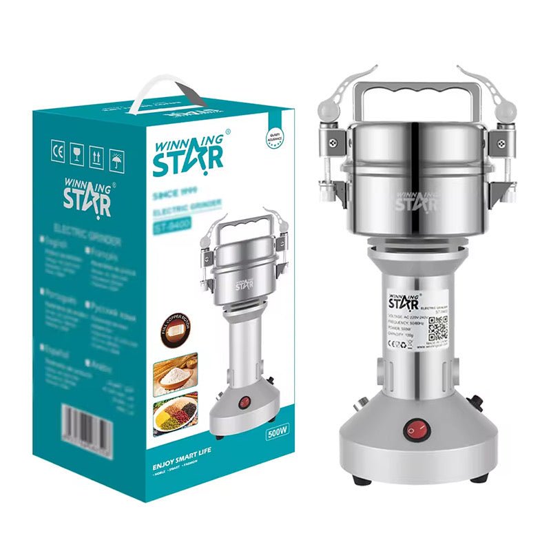 مطحنة قهوة وتوابل WINNING STAR ST-9400 ستانلس ستيل فضية