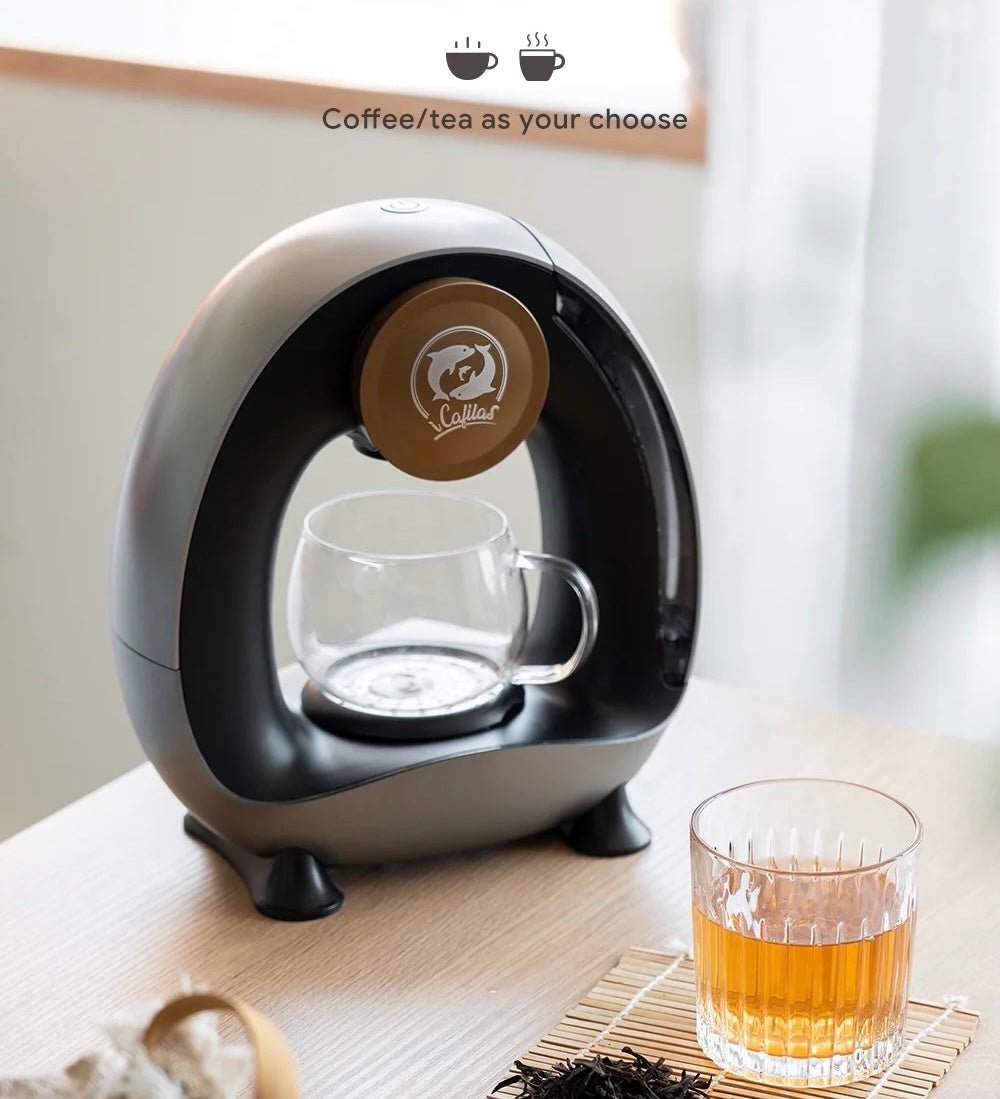 ماكينة قهوة محمولة iCafilas Mini Q مدمجة لصنع الأمريكانو