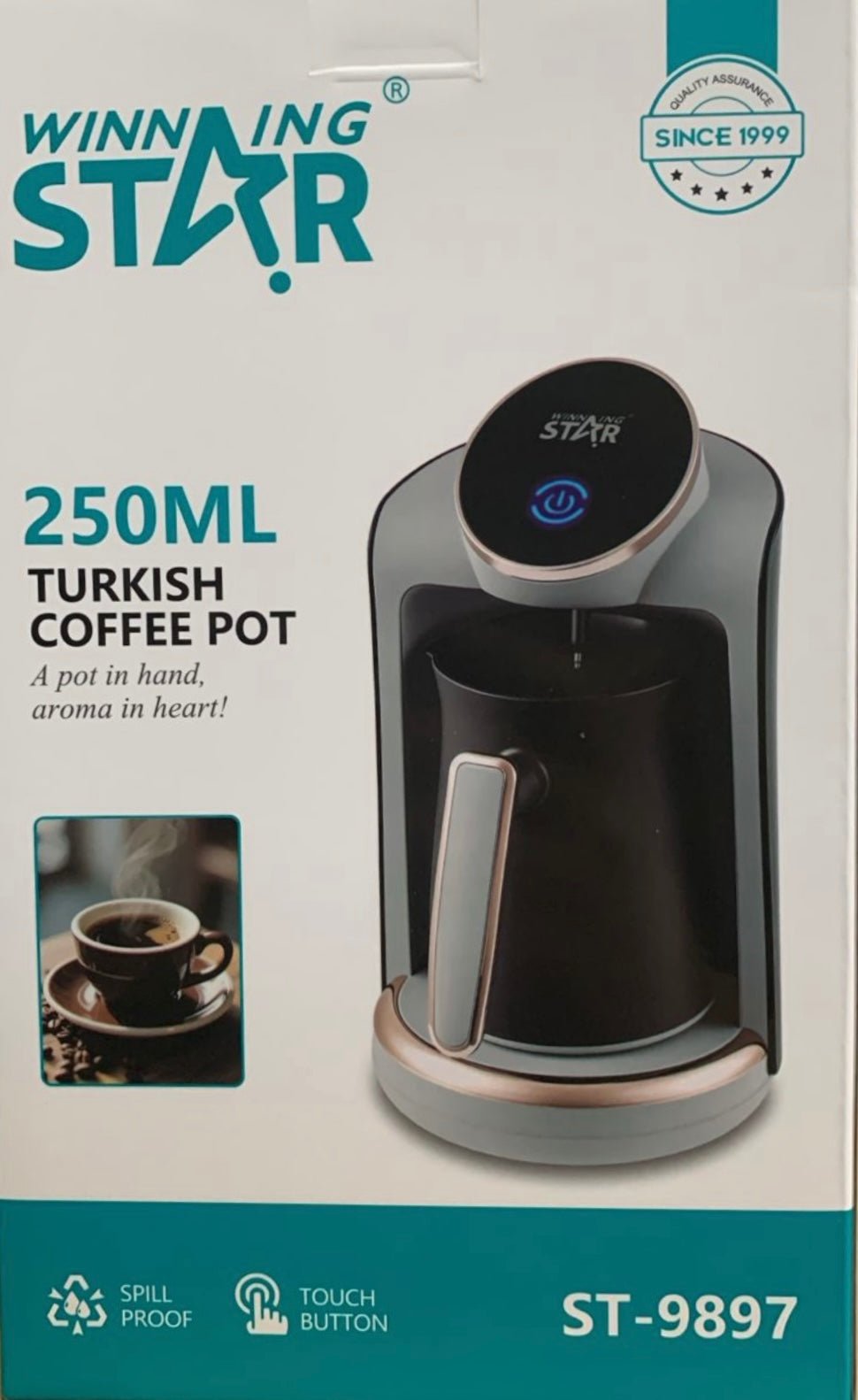 ماكينة القهوة التركية Winning Star ST-9897 بأزرار لمس