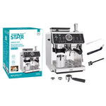 ماكينة إسبريسو Winning Star ST-9714 ستانلس ستيل مع مطحنة مدمجة