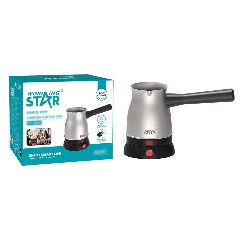 إبريق قهوة تركية محمول Winning Star ST-9895 من الفولاذ المقاوم للصدأ