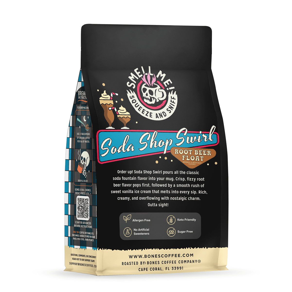 كيس قهوة Bones Coffee صودا شوب سويرل 340 جم