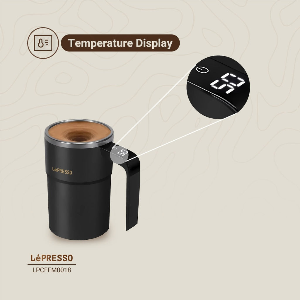 كوب ليبريسو StirMagic ذاتي التحريك المغناطيسي 380 مل - أسود