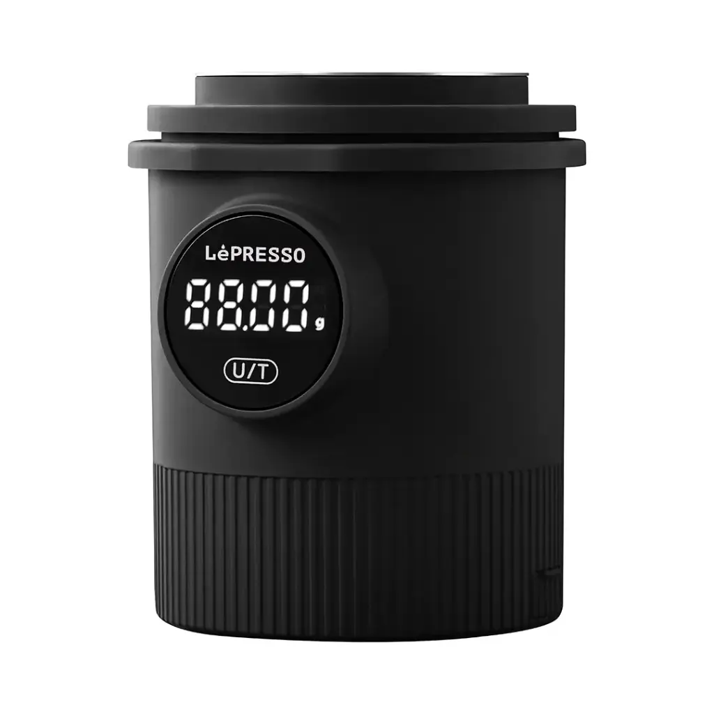 ليبريسو Barista Mate | كوب جرعات ذكي بميزان قابل للشحن 850 مللي أمبير | لبورتافلتر 58 مم | أسود | SKU: 6140
