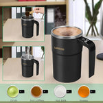 كوب التحريك الذاتي LePresso StirMagic باللون الأسود سعة 380 مل