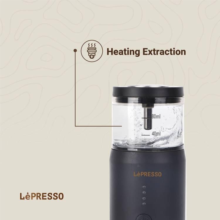 ماكينة إسبريسو محمولة من الفولاذ المقاوم للصدأ من LePresso