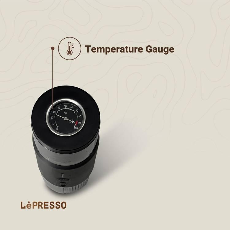 ماكينة إسبريسو محمولة من الفولاذ المقاوم للصدأ من LePresso