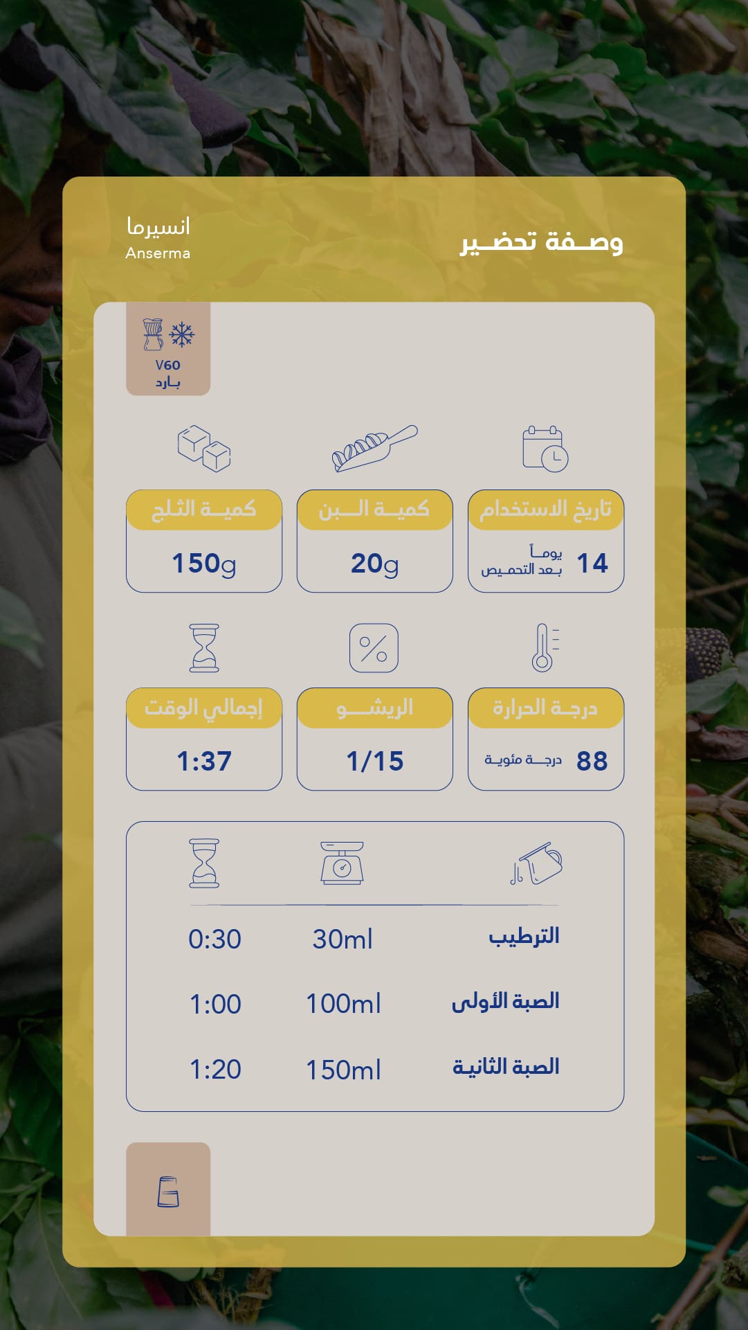 كيس قهوة سواء كولومبيا أنسيرما