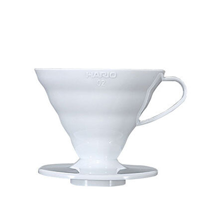 دريبر V60 بلاستيك 02 — أبيض
